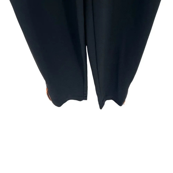 Ted Baker Toriil Ruffled Cold-Shoulder Jumpsuit Black / Gray Size 0 / US 2 - Picture 7 of 14